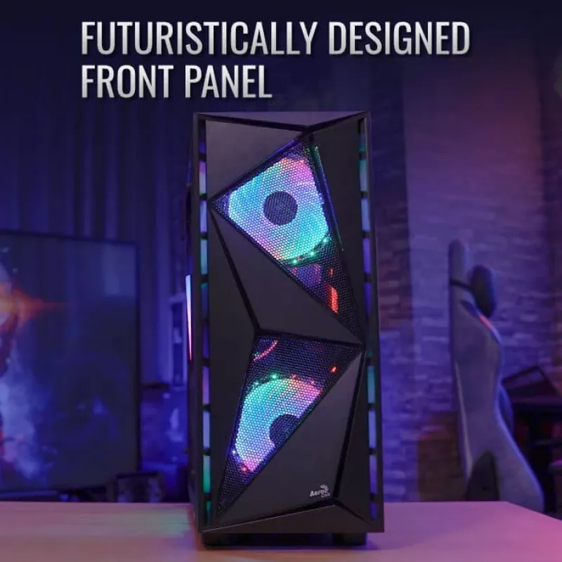 Aerocool Glider Tempered Glass Black