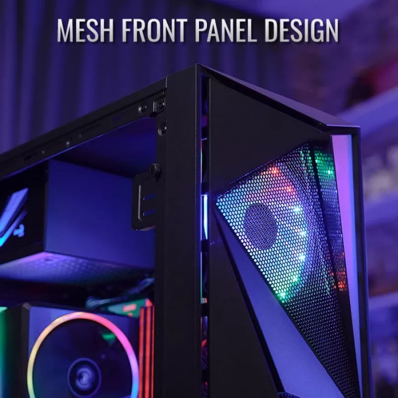Aerocool Glider Tempered Glass Black