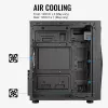 Aerocool Glider Tempered Glass Black