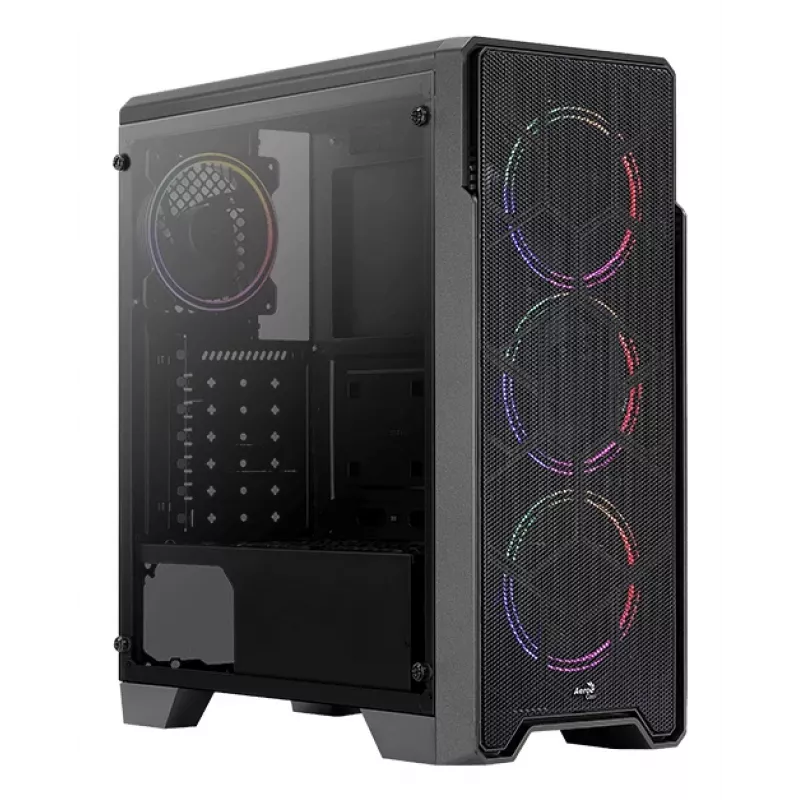 Aerocool Ore Tempered Glass Midi Tower Black