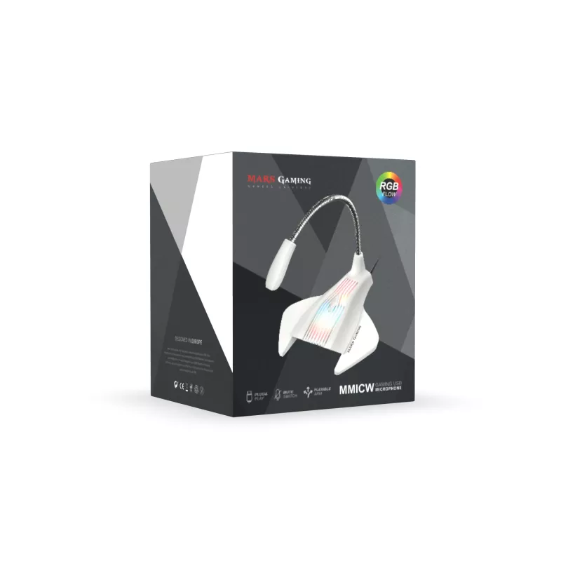Mars Gaming MMICW microphone White Table microphone