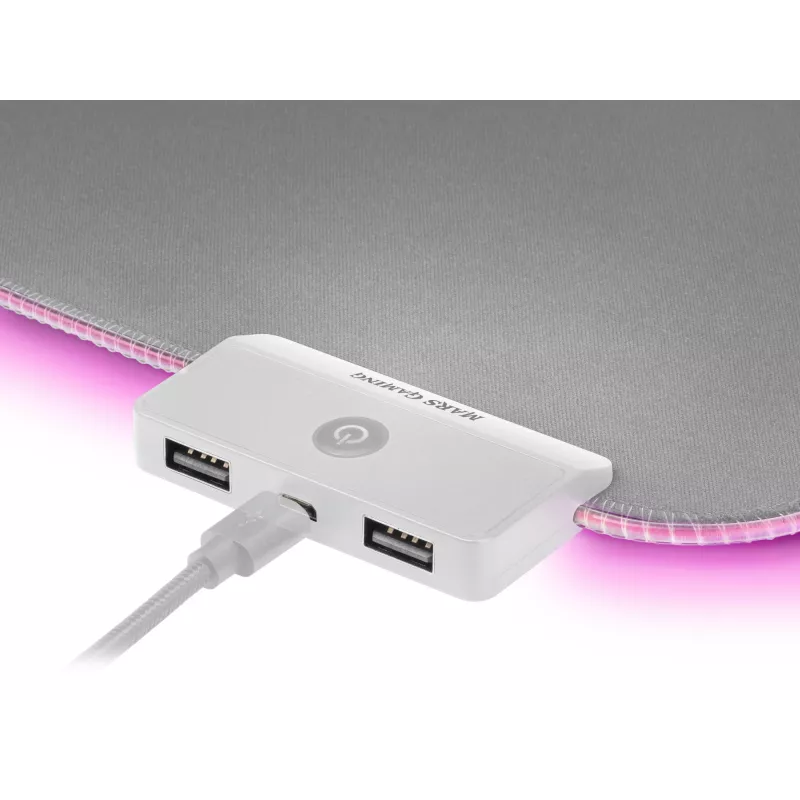 Mars Gaming MMPRGB2S RGB Mousepad XXL Silver
