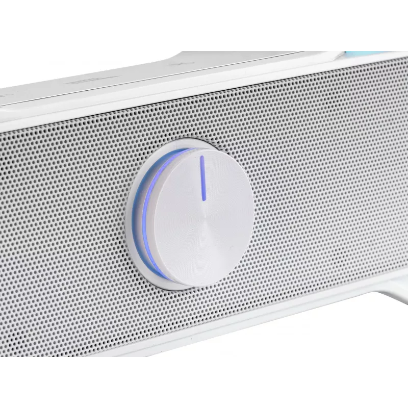 Mars Gaming MSBX, White Speaker Soundbar 10W, 10 W, 10 W, White, Wired & Wireless, 435 mm, 85 mm