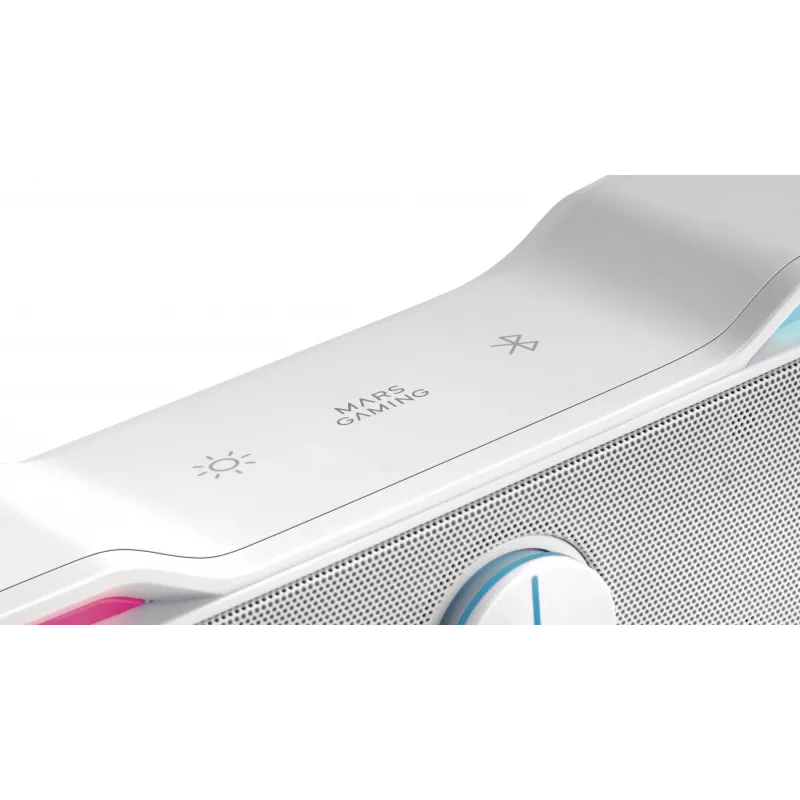 Mars Gaming MSBX, White Speaker Soundbar 10W, 10 W, 10 W, White, Wired & Wireless, 435 mm, 85 mm