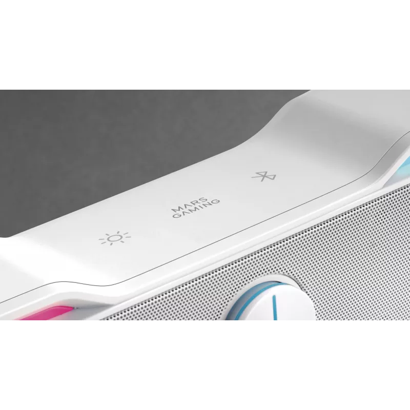 Mars Gaming MSBX, White Speaker Soundbar 10W, 10 W, 10 W, White, Wired & Wireless, 435 mm, 85 mm