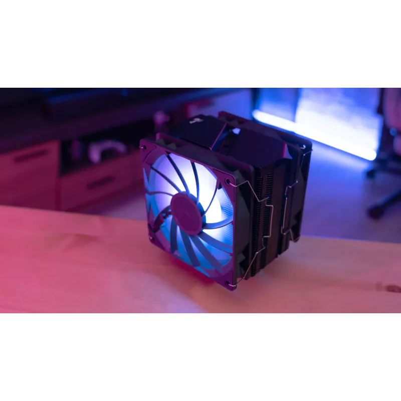 Aerocool Rime 4 Dual Processor Air cooler 12 cm Black 1 pc(s)