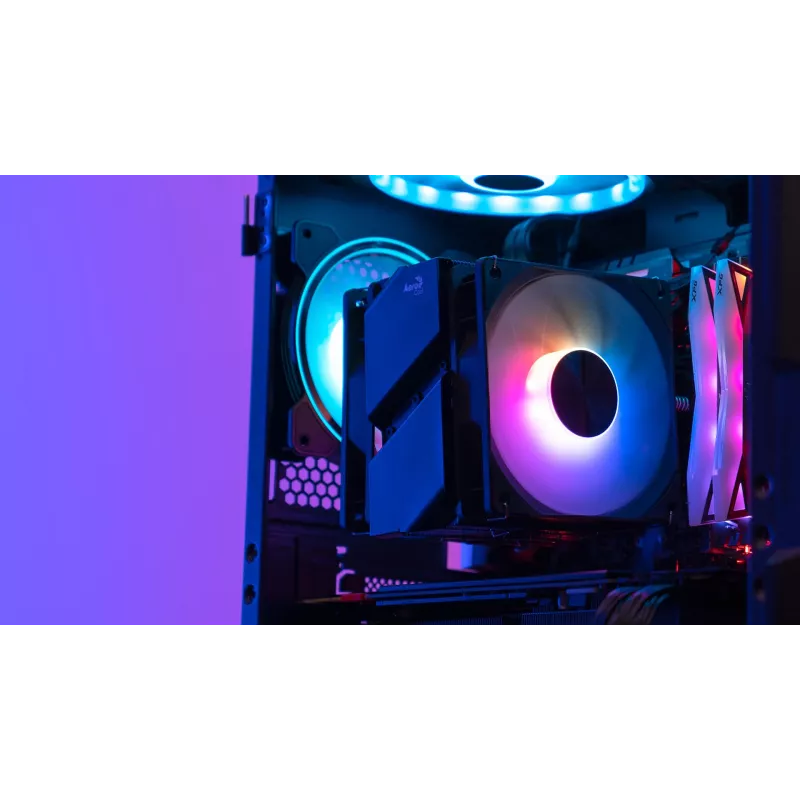 Aerocool Rime 4 Dual Processor Air cooler 12 cm Black 1 pc(s)