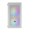 Mars Gaming MC300W Micro ATX Tempered Glass PC Case 3xFrGB Fan White