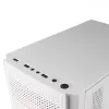 Mars Gaming MC300W Micro ATX Tempered Glass PC Case 3xFrGB Fan White