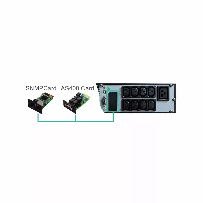 FSP Eufo 3k uninterruptible power supply (UPS) Line-Interactive 3 kVA 2700 W 8 AC outlet(s)