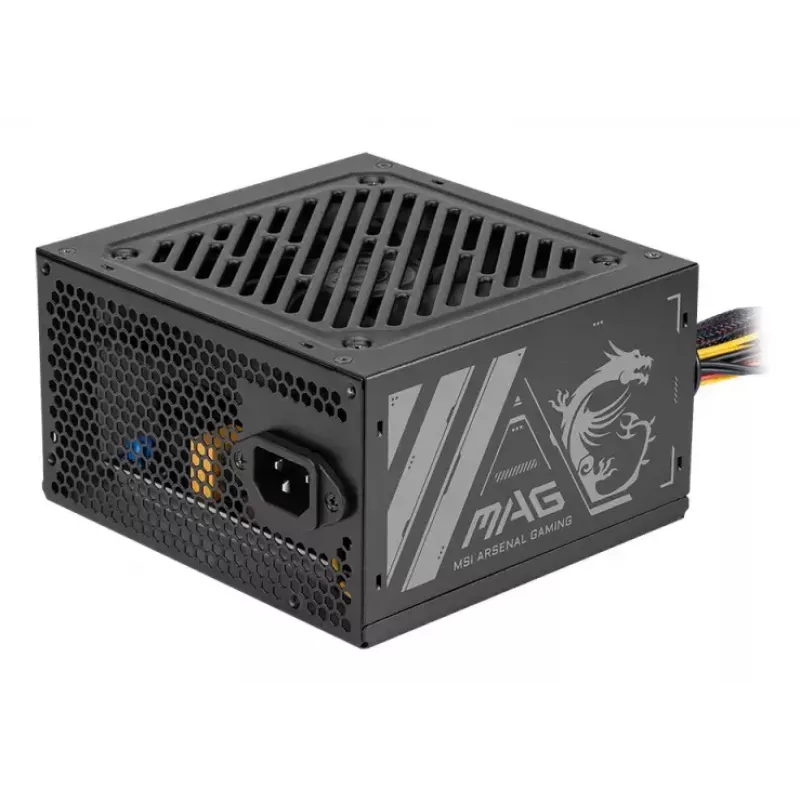Power supply unit MSI MAG A500N-H 500 W ATX 24-pin, active cooling, black