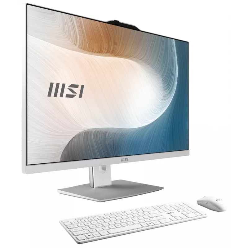 MSI Modern AM242P 1M-1872AT All-in-One PC/workstation Intel Core 5 120U 60.5 cm (23.8 inch) 1920 x 1080 pixels 16 GB DDR5-SDRAM 512 GB SSD Windows 11 Home Wi-Fi 6E (802.11ax) White