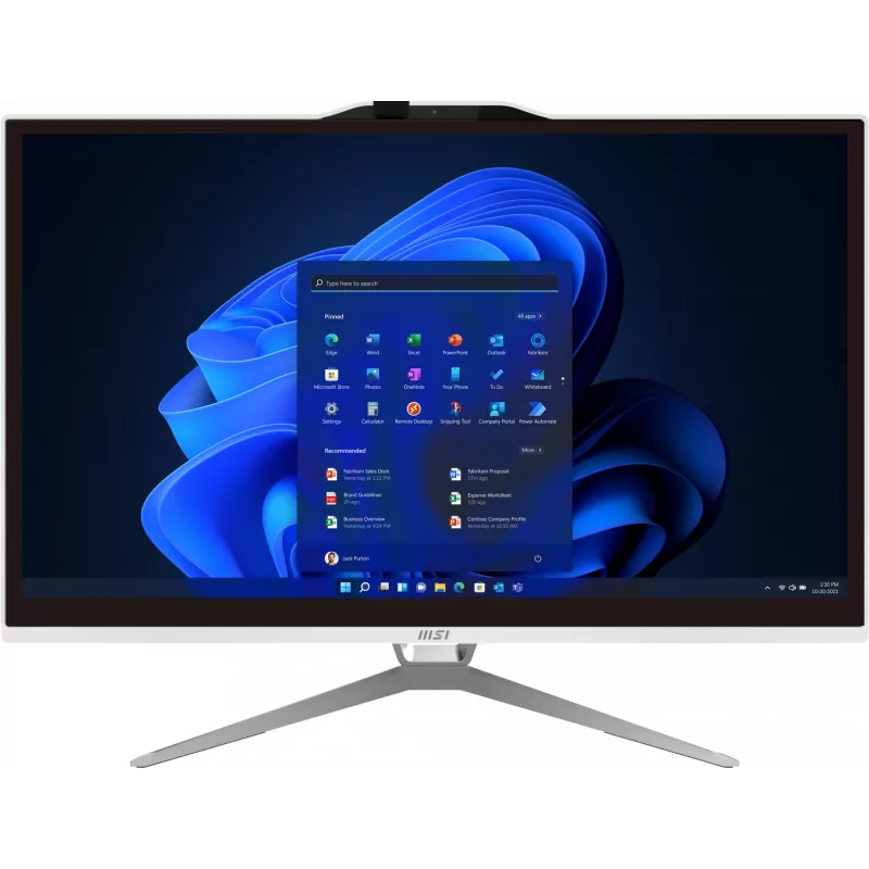 All-in-One PC MSI Pro AP222T 13M-437XEU — 21.5 inch FHD Touch, Intel Core i3-13100, 8GB DDR4, 512GB SSD, Intel UHD 730, White
