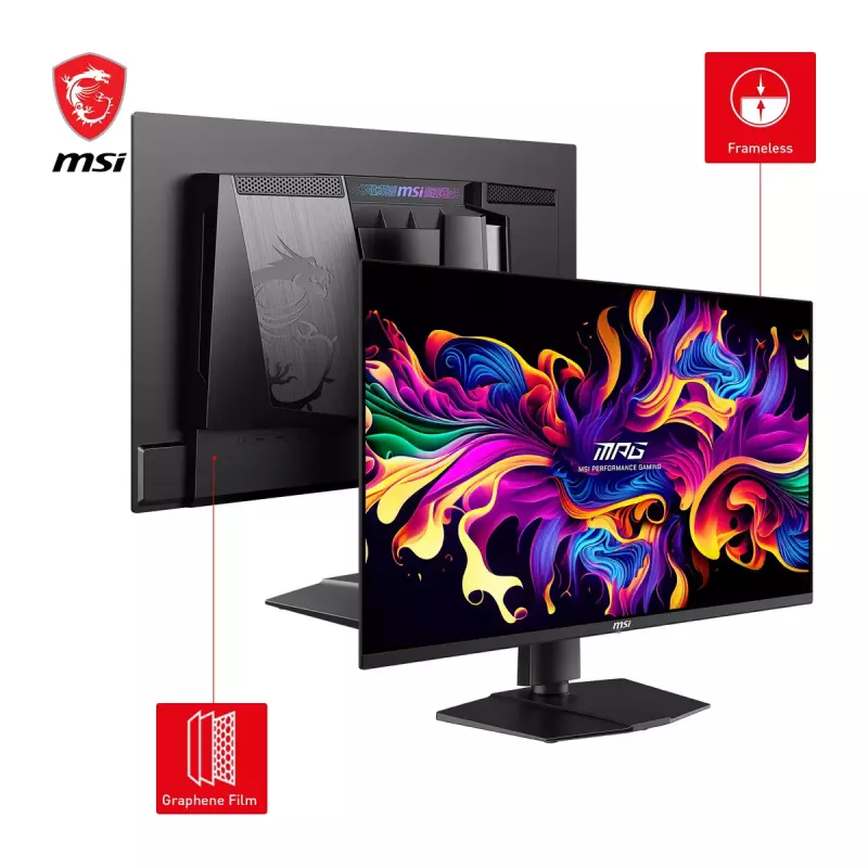 MSI MPG 271QRXDE QD-OLED computer monitor 67.3 cm (26.5 inch) 2560 x 1440 pixels Wide Quad HD Black