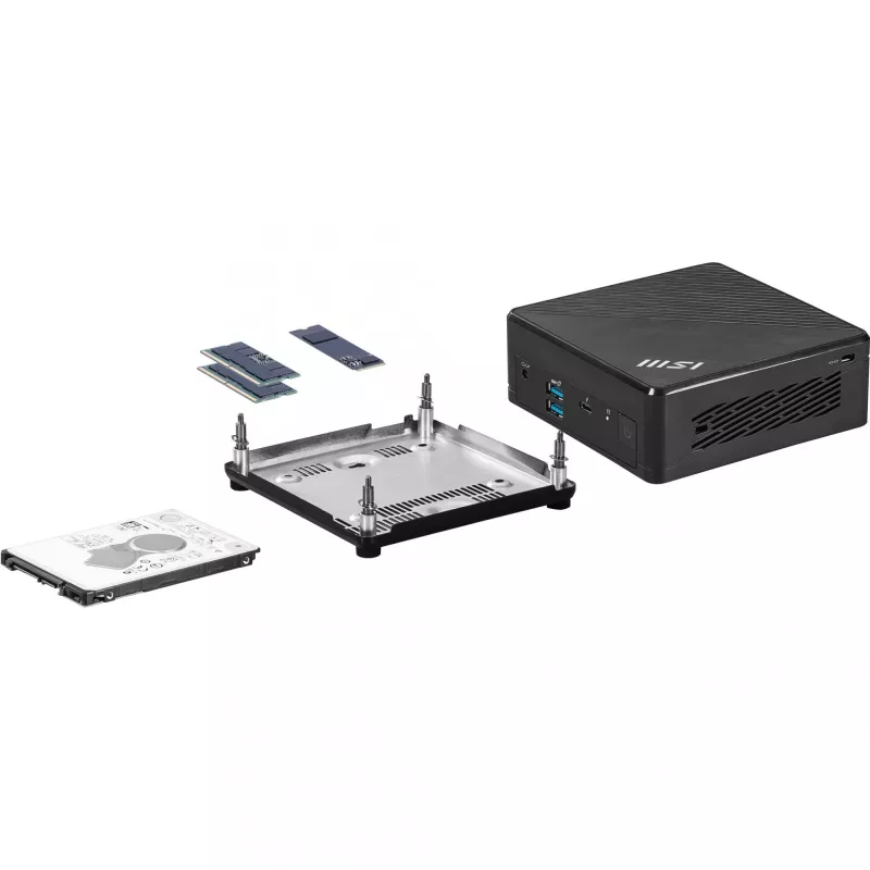 MSI Cubi 5 1M-496EU Intel Core 5 120U 16 GB DDR5-SDRAM 512 GB SSD Windows 11 Pro Mini PC Black
