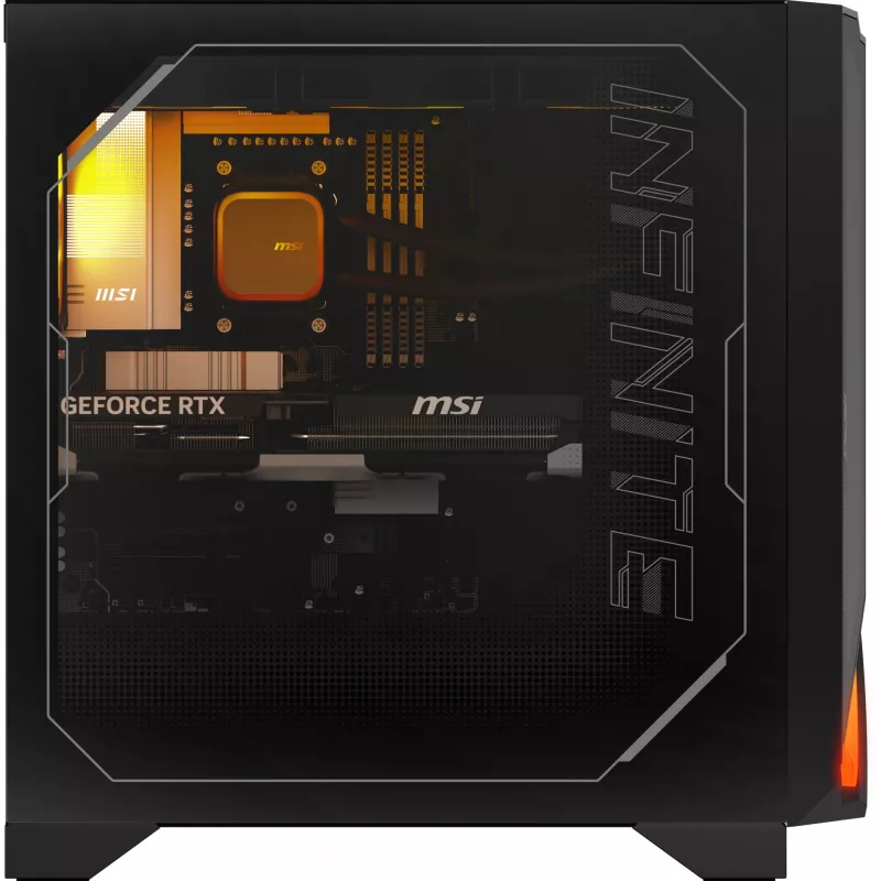 MSI MPG Infinite Z3 X3D 9NVRR7-848EU AMD Ryzen™ 7 9800X3D 32 GB DDR5-SDRAM 1 TB SSD NVIDIA GeForce RTX 5070 Ti Windows 11 Home Desktop PC Black