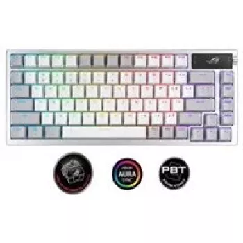 ASUS ROG Azoth keyboard Gaming USB + RF Wireless + Bluetooth White
