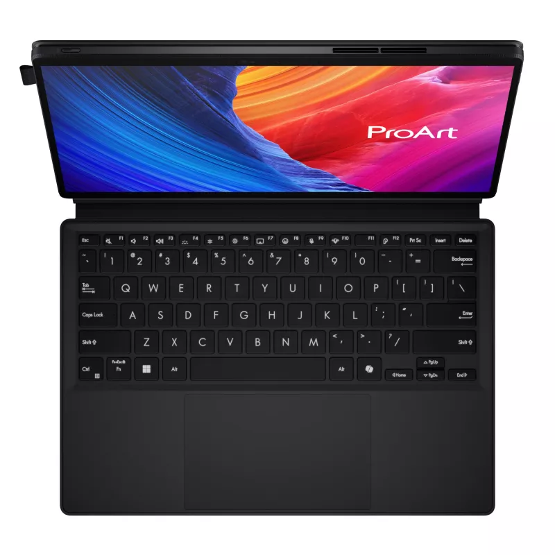 ASUS ProArt PZ13 HT5306QA-LX004W Copilot+ PC Snapdragon X1P-42-100 Hybrid (2-in-1) 33.8 cm (13.3 inch) Touchscreen 3K 16 GB LPDDR5x-SDRAM 1 TB SSD Wi-Fi 7 (802.11be) Windows 11 Home German Black
