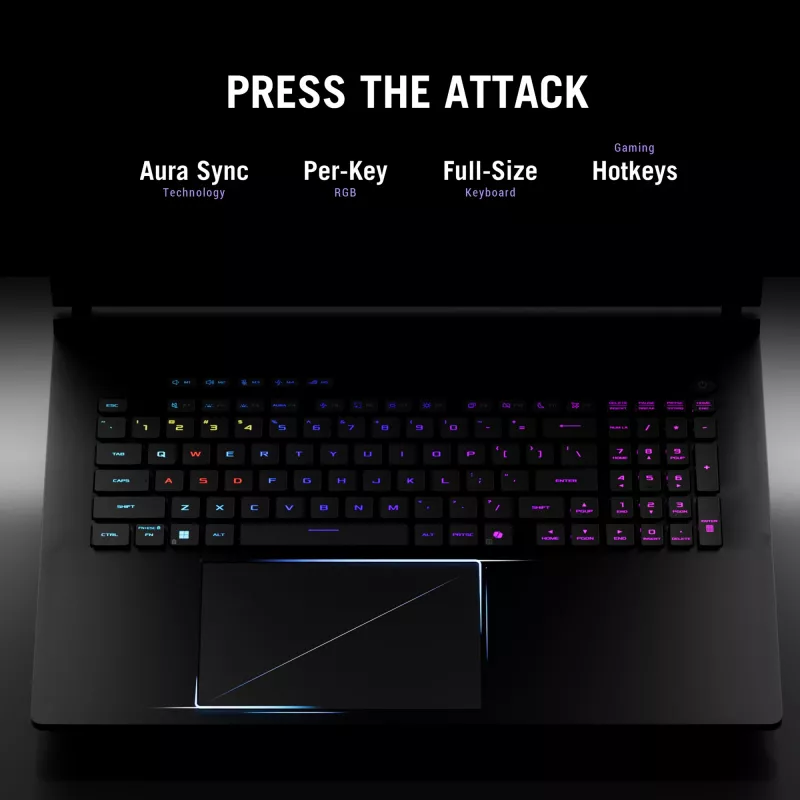 ASUS ROG Strix SCAR 18 G835LW-SA038W Intel Core Ultra 9 275HX Laptop 45.7 cm (18 inch) WQXGA 64 GB DDR5-SDRAM 2 TB SSD NVIDIA GeForce RTX 5080 Wi-Fi 7 (802.11be) Windows 11 Home Black