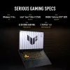 ASUS TUF Gaming F16 FX608JPR-QT014W Intel® Core™ i7 i7-14650HX Laptop 40.6 cm (16 inch) WQXGA 32 GB DDR5-SDRAM 1 TB SSD NVIDIA GeForce RTX 5070 Wi-Fi 6E (802.11ax) Windows 11 Home Dutch Black, Grey