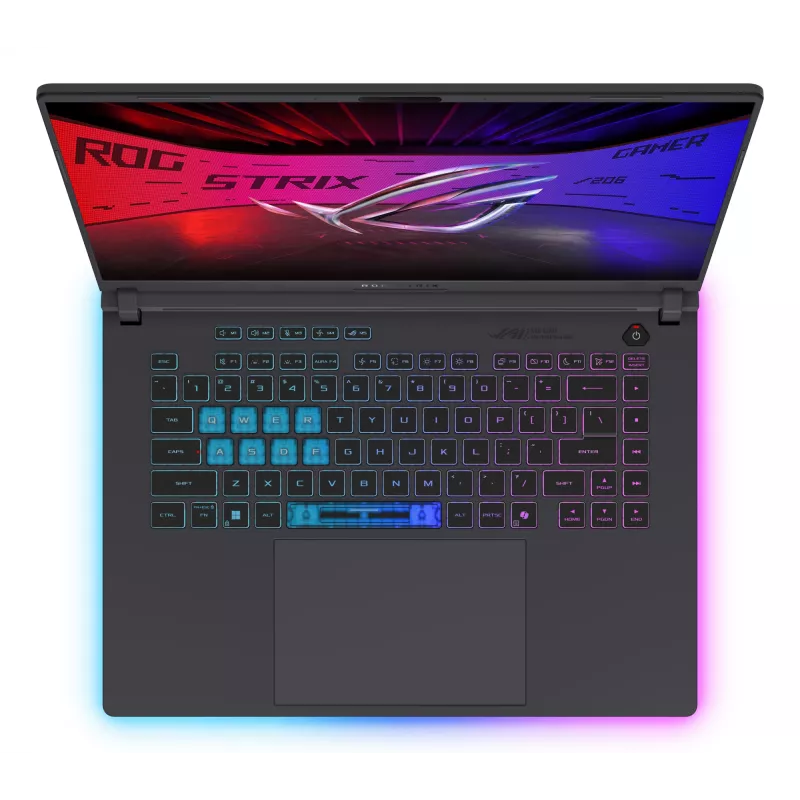 ASUS ROG Strix G16 G615LR-U7321W Intel Core Ultra 7 255HX Laptop 40.6 cm (16 inch) WQXGA 32 GB DDR5-SDRAM 1 TB SSD NVIDIA® GeForce RTX™ 5070 Ti Laptop GPU Wi-Fi 7 (802.11be) Windows 11 Home Grey