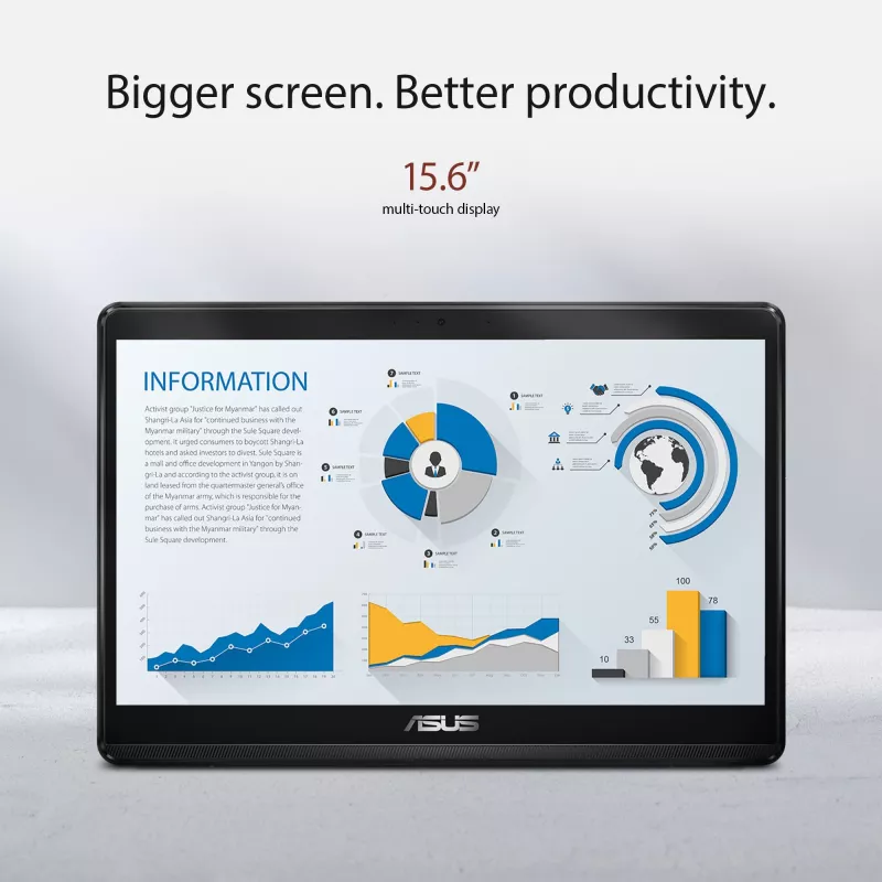 ASUS ExpertCenter E1 AiO E1600WKAT-BMR082W Intel® Celeron® N N4500 39.6 cm (15.6 inch) 1920 x 1080 pixels Touchscreen All-in-One tablet PC 4 GB DDR4-SDRAM 512 GB SSD Windows 11 Home Wi-Fi 6 (802.11ax) Black