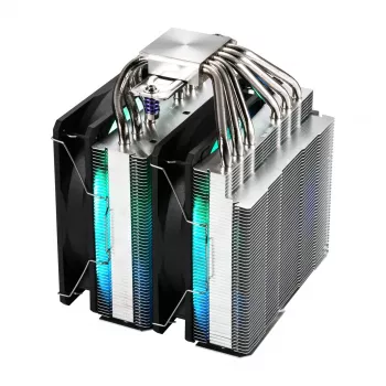 FSP MP7 Processor Cooler Air 125 mm Black ARGB, Air cooler, 12 cm, 800 RPM, 1800 RPM, Black