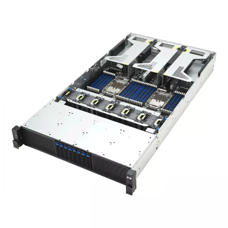 Rack server ASUS RS720-E12-RS8G 3.2 kW redundant PSU, 8 hot-swap bays