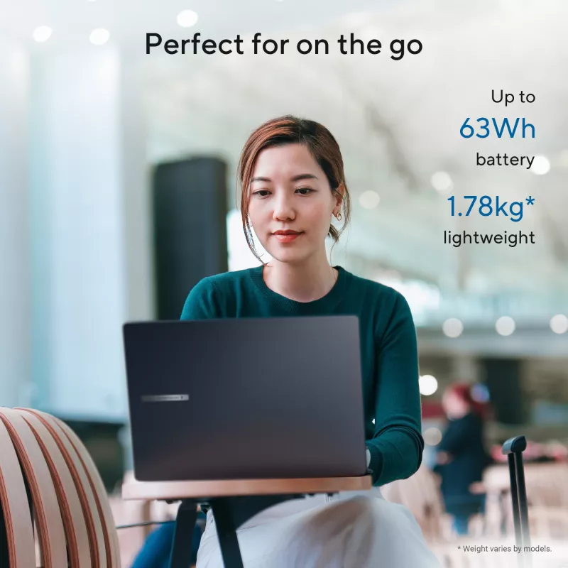 ASUS ExpertBook B3 B3605CCA-MB0370X Intel Core Ultra 5 225H Laptop 40.6 cm (16 inch) WUXGA 16 GB DDR5-SDRAM 512 GB SSD Wi-Fi 6E (802.11ax) Windows 11 Pro US International Black, Grey