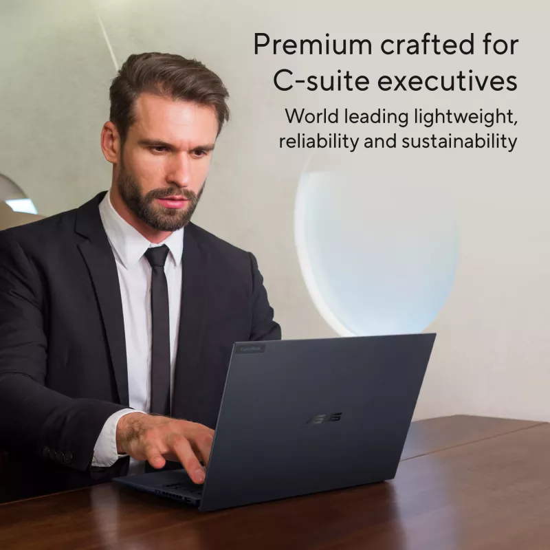 ASUS ExpertBook B9 OLED B9403CVAR-PP1678X Intel Core 7 150U Laptop 35.6 cm (14 inch) WQXGA+ 32 GB LPDDR5x-SDRAM 1 TB SSD Wi-Fi 6E (802.11ax) Windows 11 Pro German Black