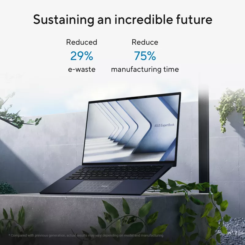 ASUS ExpertBook B9 OLED B9403CVAR-PP1678X Intel Core 7 150U Laptop 35.6 cm (14 inch) WQXGA+ 32 GB LPDDR5x-SDRAM 1 TB SSD Wi-Fi 6E (802.11ax) Windows 11 Pro German Black