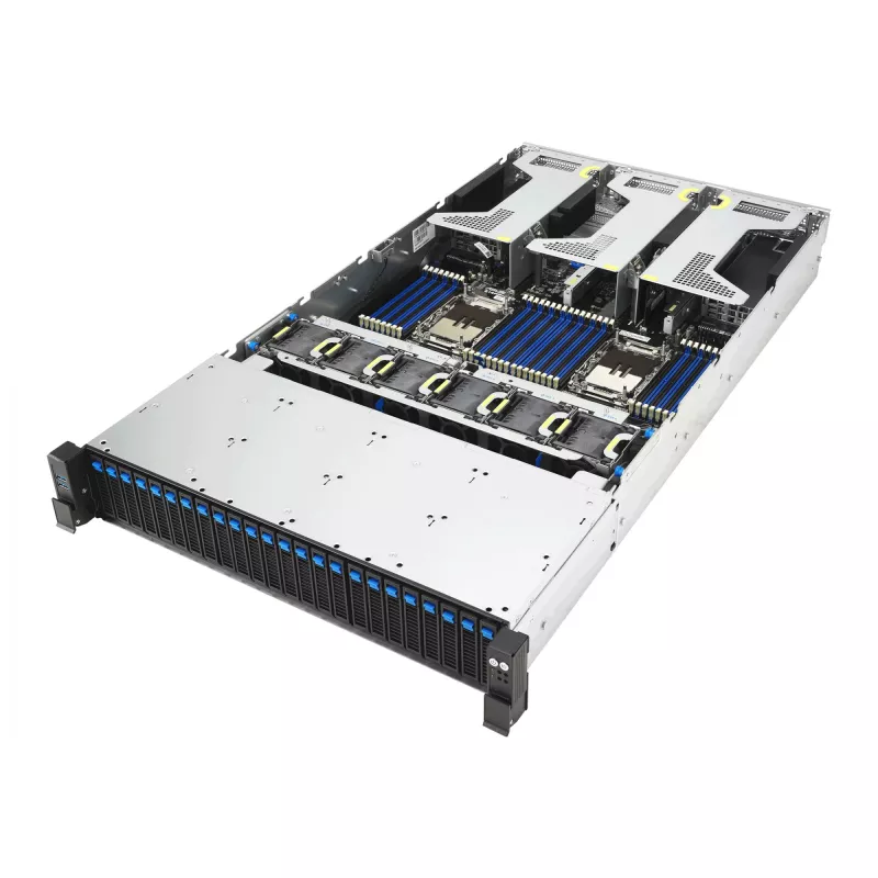 Server ASUS RS720-E12-RS24G 3.2KW 24N – rack server with 3.2 kW PSU and 24 drive bays