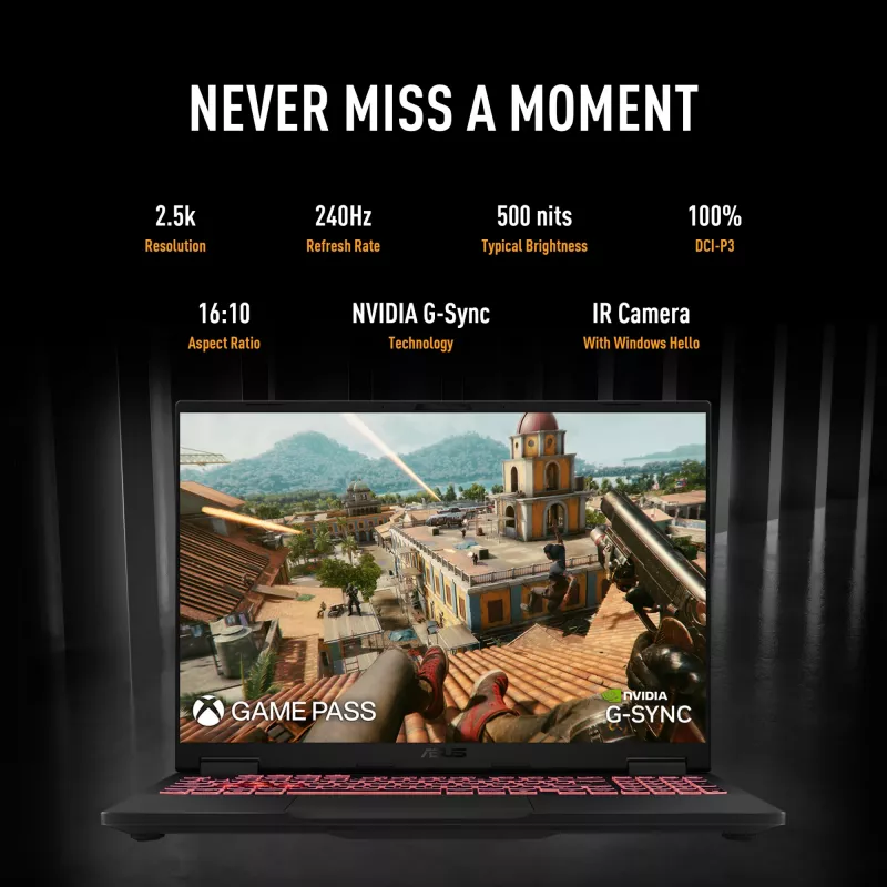 ASUS TUF Gaming A18 FA808UH-S8076W AMD Ryzen™ 7 260 Laptop 45.7 cm (18 inch) Full HD+ 16 GB DDR5-SDRAM 512 GB SSD NVIDIA® GeForce RTX™ 5050 Wi-Fi 6E (802.11ax) Windows 11 Home Dutch Grey