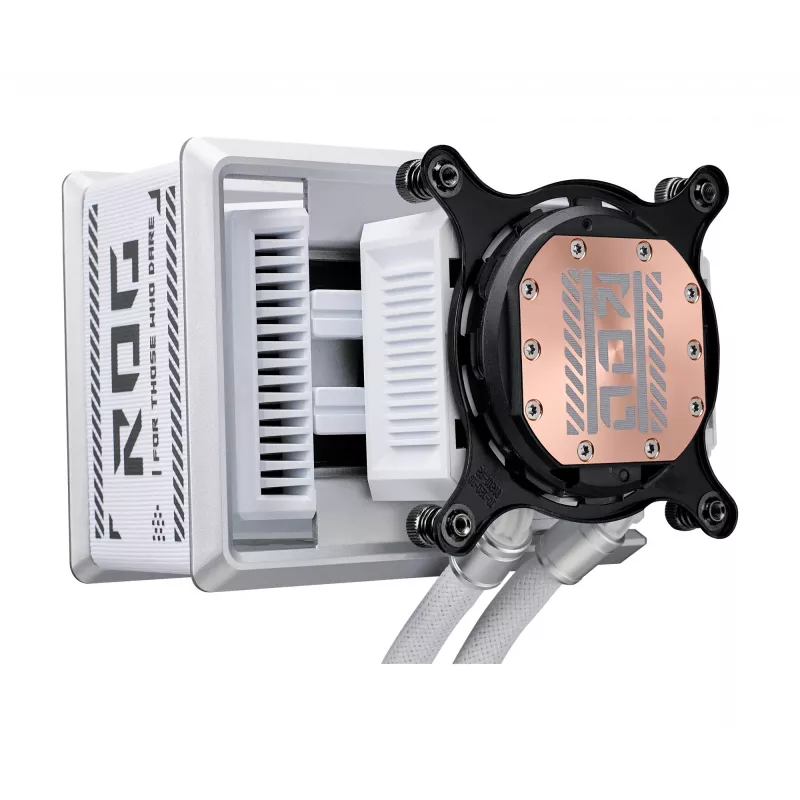 All-in-one liquid cooler ASUS ROG Ryuo IV SLC 360 ARGB White Edition — 360 mm radiator, 3×120 mm fans, AMOLED display, LGA 1700 support