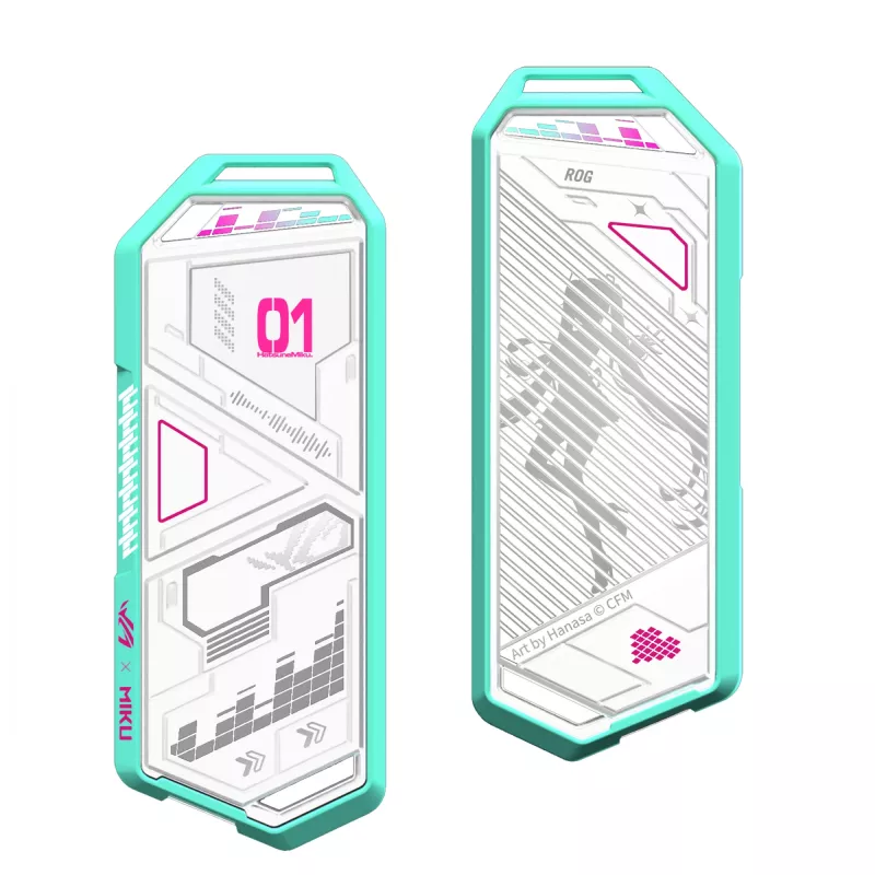 SSD enclosure ASUS ROG Strix Arion Hatsune Miku Edition White M.2 PCIe USB Type-C 10 Gbit/s