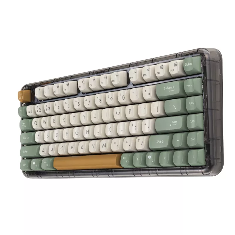 ASUS Jelly75 KD201 Mechanical Keyboard, 75% Form Factor, USB, RF Wireless and Bluetooth Connectivity, Multicolour
