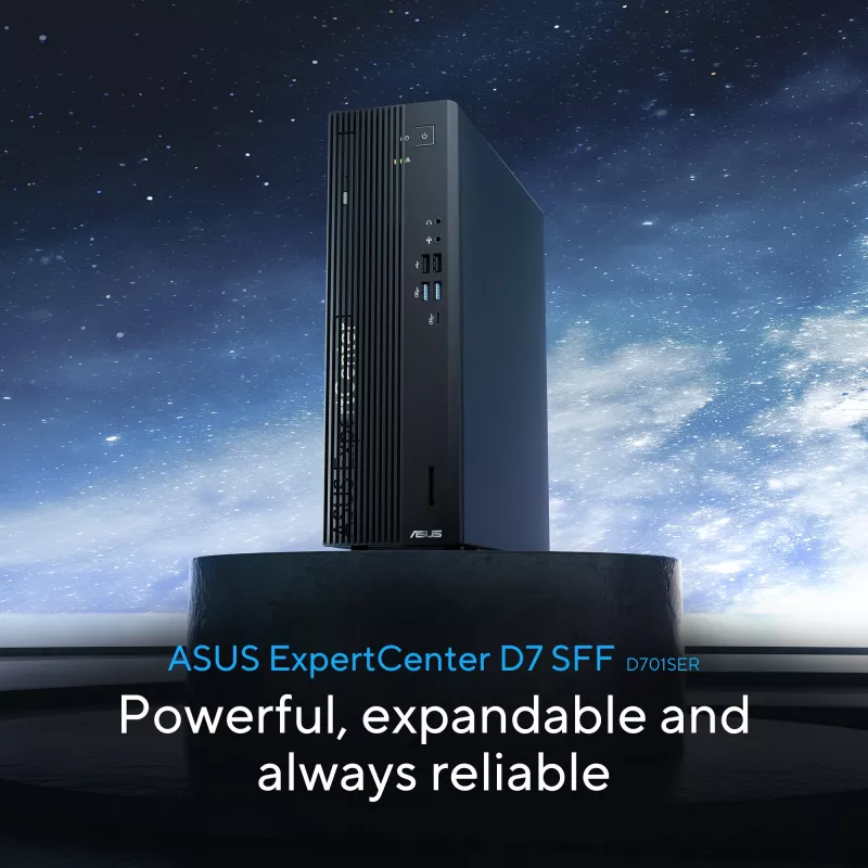 ASUS ExpertCenter D7 SFF D701SER-714700311X Intel® Core™ i7 i7-14700 16 GB DDR5-SDRAM 1 TB SSD Windows 11 Pro PC Black