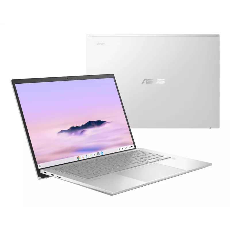 ASUS Chromebook Plus Enterprise CB54 CB5403CMA-QM0916 Intel Core Ultra 7 155U 35.6 cm (14 inch) Touchscreen WQXGA 16 GB LPDDR5x-SDRAM 256 GB SSD Wi-Fi 6E (802.11ax) ChromeOS US International Silver