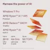 ASUS Zenbook 14 OLED UM3406GA-QD031W Copilot+ PC AMD Ryzen™ AI 7 445 Laptop 35.6 cm (14 inch) WUXGA 32 GB LPDDR5x-SDRAM 1 TB SSD Wi-Fi 6E (802.11ax) Windows 11 Home Dutch Black