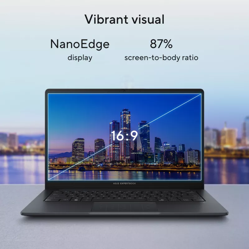 ASUS ExpertBook B1 B1403CVA-S67284X Intel Core 5 210H Laptop 35.6 cm (14 inch) Full HD 16 GB DDR5-SDRAM 512 GB SSD Wi-Fi 6E (802.11ax) Windows 11 Pro US International Grey