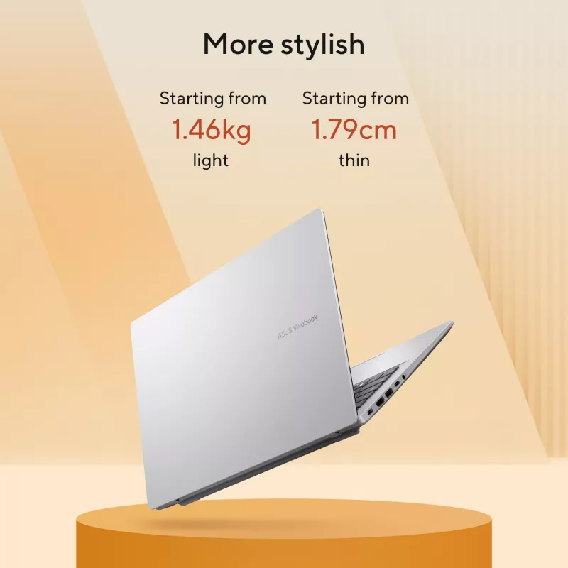 ASUS Vivobook 14 M1407GA-LY012W Copilot+ PC AMD Ryzen™ AI 7 445 Laptop 35.6 cm (14 inch) WUXGA 16 GB DDR5-SDRAM 512 GB SSD Wi-Fi 6 (802.11ax) Windows 11 Home Dutch Silver