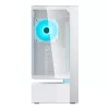 COUGAR CFV235 Vision midi tower PC case — ARGB, 9.16 inch (23.3 cm) LCD, tempered glass, white, supports ATX/Micro-ITX, 2x3.5 inch + 2x2.5 inch