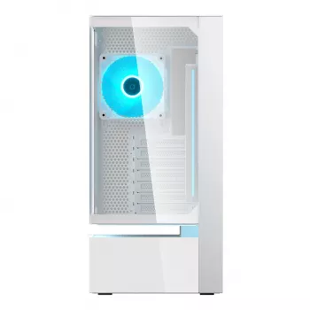 COUGAR CFV235 Vision midi tower PC case — ARGB, 9.16 inch (23.3 cm) LCD, tempered glass, white, supports ATX/Micro-ITX, 2x3.5 inch + 2x2.5 inch