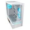 COUGAR CFV235 Vision midi tower PC case — ARGB, 9.16 inch (23.3 cm) LCD, tempered glass, white, supports ATX/Micro-ITX, 2x3.5 inch + 2x2.5 inch