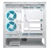 COUGAR CFV235 Vision midi tower PC case — ARGB, 9.16 inch (23.3 cm) LCD, tempered glass, white, supports ATX/Micro-ITX, 2x3.5 inch + 2x2.5 inch