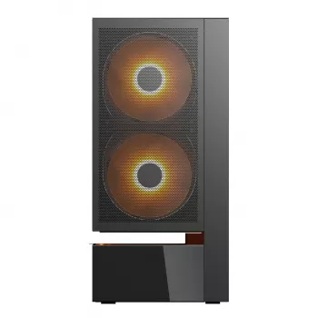 COUGAR PC Midi Tower Case CFV235 Vision — ARGB, 9.16 inch (23.3 cm) LCD 1920×462, Mesh, Front 2×160 mm, Rear 1×120 mm, Black