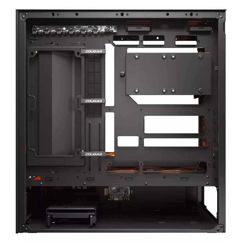 COUGAR PC Midi Tower Case CFV235 Vision — ARGB, 9.16 inch (23.3 cm) LCD 1920×462, Mesh, Front 2×160 mm, Rear 1×120 mm, Black
