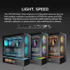 COUGAR PC Midi Tower Case CFV235 Vision — ARGB, 9.16 inch (23.3 cm) LCD 1920×462, Mesh, Front 2×160 mm, Rear 1×120 mm, Black
