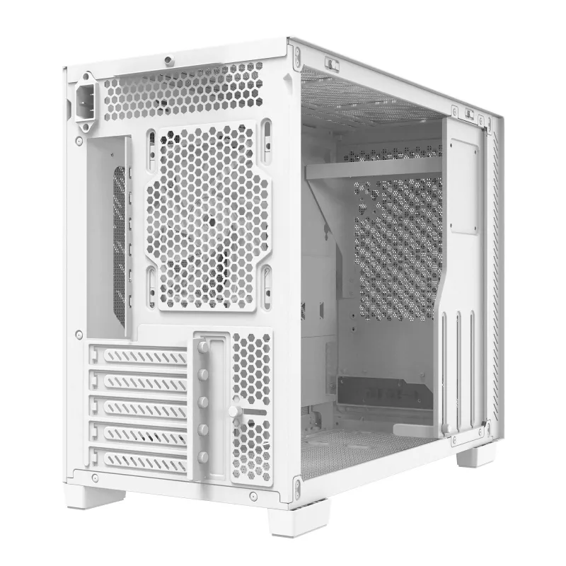 XPG VALOR AIR NANO MID-TOWER CHASSIS - White, Midi Tower, PC, White, micro ATX, Mini-ITX, SPCC, 17 cm