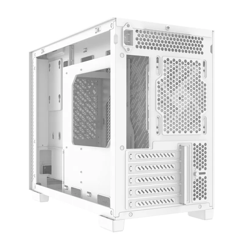 XPG VALOR AIR NANO MID-TOWER CHASSIS - White, Midi Tower, PC, White, micro ATX, Mini-ITX, SPCC, 17 cm